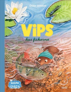 Vips hos fiskarna – omslag till ljudboken av Oskar Jonsson