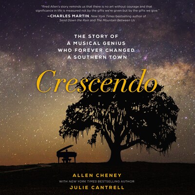 Crescendo – omslag van het luisterboek van Allen Cheney
