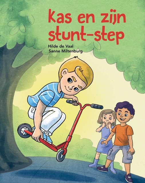Kas en zijn stunt-step – omslag van het luisterboek van Hilde de Vaal