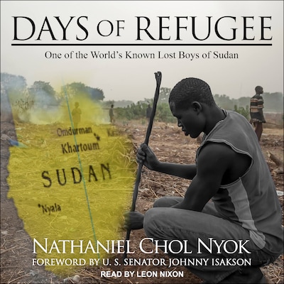 Days of Refugee – omslag til lydbogen af Nathaniel Chol Nyok