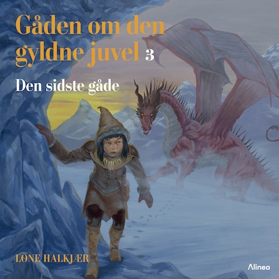 Gåden om den gyldne juvel 3, Den sidste gåde, Blå læseklub – omslag til lydbogen af Lone Halkjær