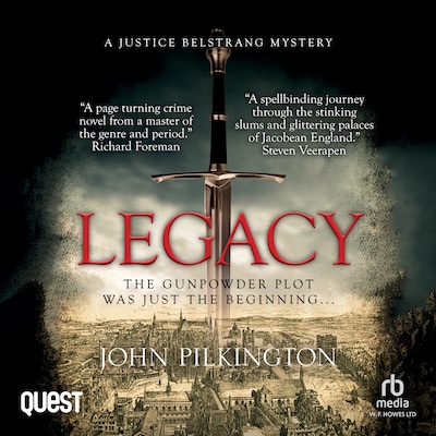 Legacy: A Justice Belstrang Mystery – omslag til lydbogen af John Pilkington