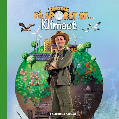 Kristian på sporet af klimaet – omslag til lydbogen af Kristian Gintberg