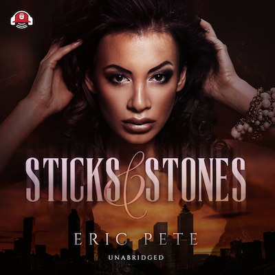 Sticks and Stones – omslag til lydbogen af Eric Pete