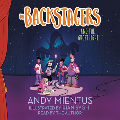 The Backstagers and the Ghost Light – omslag til lydbogen af Andy Mientus