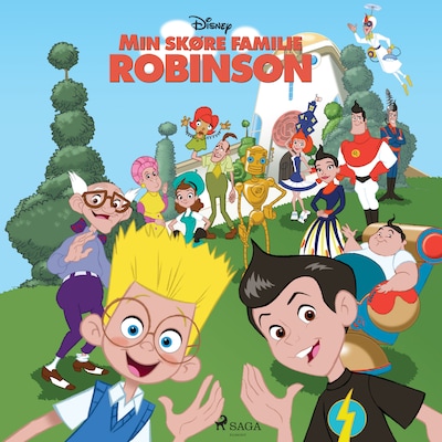Min skøre familie Robinson – omslag til lydbogen af Disney