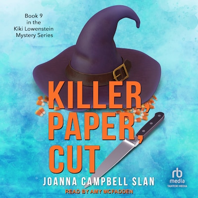 Killer, Paper, Cut – omslag til lydbogen af Joanna Campbell Slan