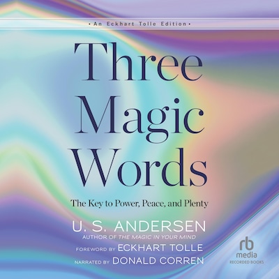 Three Magic Words – omslag til lydbogen af U.S. Andersen