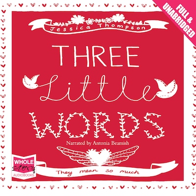 Three Little Words – omslag til lydbogen af Jessica Thompson