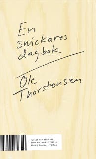 En snickares dagbok – omslag till ljudboken av Ole Thorstensen