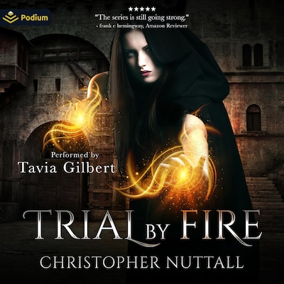 Trial By Fire – omslag til lydbogen af Christopher G. Nuttall