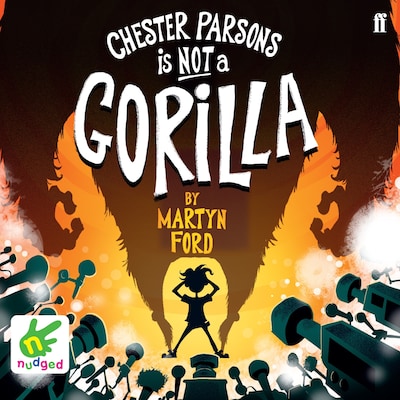 Chester Parsons is Not a Gorilla – omslag til lydbogen af Martyn Ford