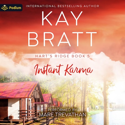 Instant Karma – omslag til lydbogen af Kay Bratt