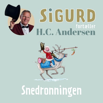 Sigurd fortæller om Snedronningen – omslag til lydbogen af Sigurd Barrett