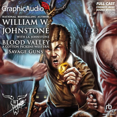 Savage Guns [Dramatized Adaptation] – omslag til lydbogen af William W. Johnstone, J.A. Johnstone