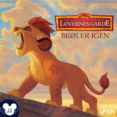 Løvernes Garde - Brøler igen – omslag til lydbogen af Disney