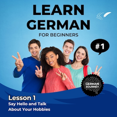 Learn German for Beginners - Lesson 1 – omslag til lydbogen af Jasmin Voges