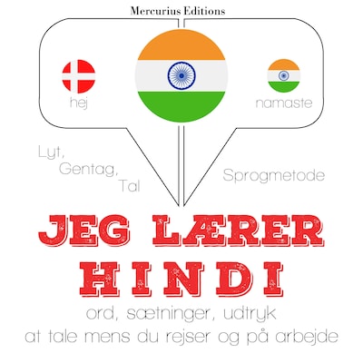 Jeg lærer hindi – omslag til lydbogen af JM Gardner