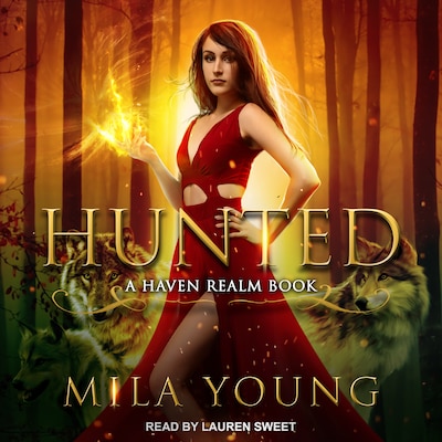 Hunted – omslag til lydbogen af Mila Young