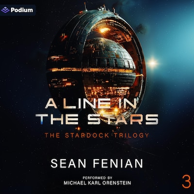 A Line in the Stars – omslag til lydbogen af Sean Fenian