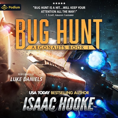 Bug Hunt – omslag til lydbogen af Isaac Hooke