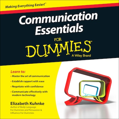 Communication Essentials For Dummies – omslag til lydbogen af Elizabeth Kuhnke