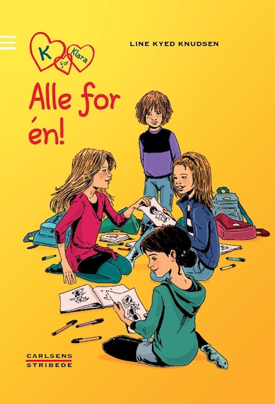 K for Klara 5: Alle for én – omslag til lydbogen af Line Kyed Knudsen