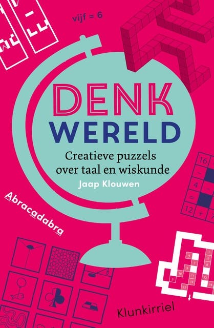 Denkwereld: Creatieve puzzels over taal en wiskunde – omslag van het luisterboek van Jaap Klouwen