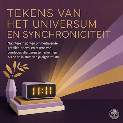 Tekens Van Het Universum En Synchroniciteit – omslag van het luisterboek van De Zielenbibliotheek
