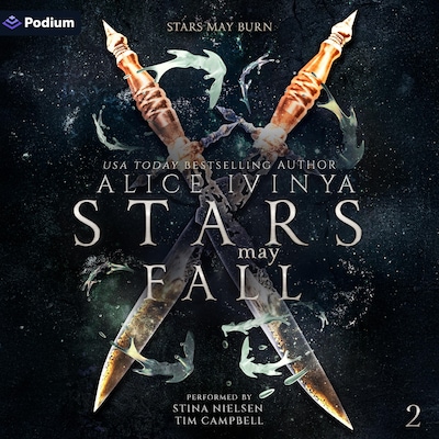Stars May Fall – omslag til lydbogen af Alice Ivinya