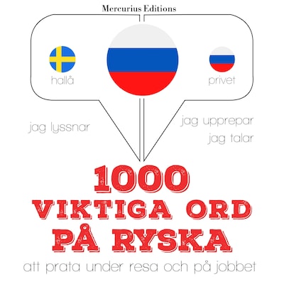 1000 viktiga ord på ryska – omslag till ljudboken av JM Gardner