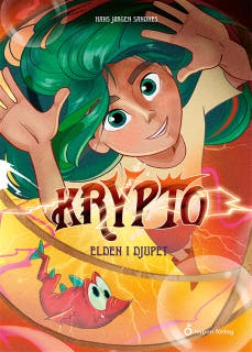 Krypto - Elden i djupet – omslag till ljudboken av Hans Jörgen Sandnes