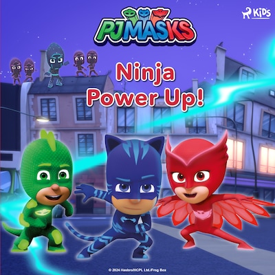 PJ Masks - Ninja Power Up! – omslag van het luisterboek van eOne