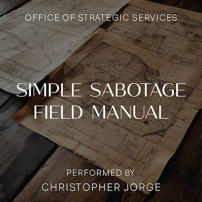 Simple Sabotage Field Manual – omslag til lydbogen af Office of Strategic Services