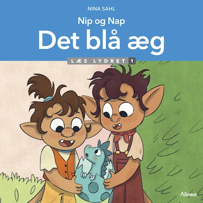 Nip og Nap, Det blå æg, Læs lydret 1 – omslag til lydbogen af Nina Sahl