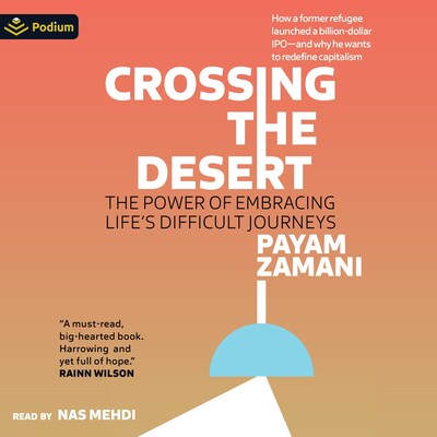 Crossing the Desert – omslag til lydbogen af Payam Zamani