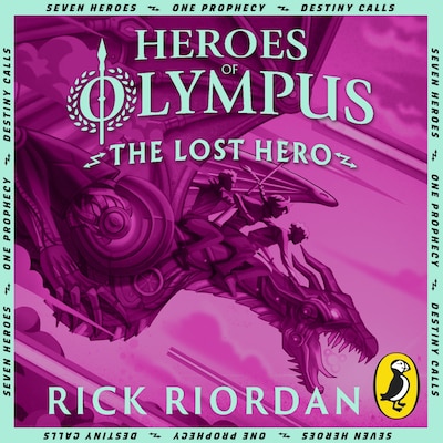 The Lost Hero (Heroes of Olympus Book 1) – omslag til lydbogen af Rick Riordan