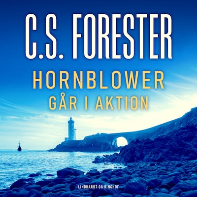 Hornblower går i aktion – omslag til lydbogen af C.S. Forester