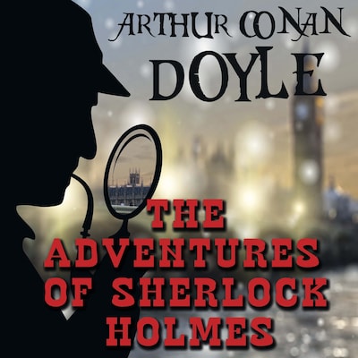 The Adventures of Sherlock Holmes – omslag til lydbogen af Arthur Conan Doyle