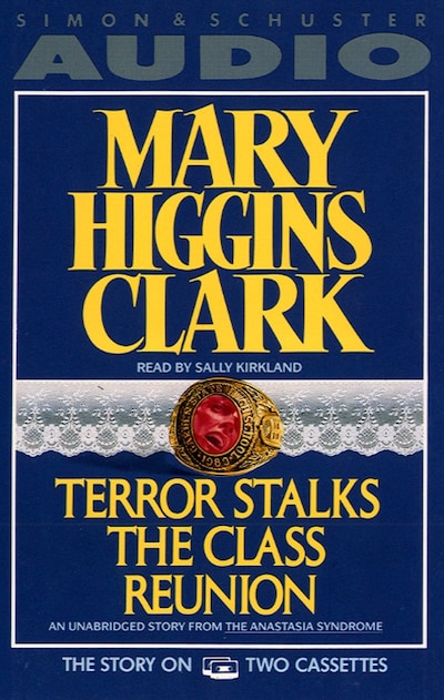 Terror Stalks the Class Reunion – omslag til lydbogen af Mary Higgins Clark