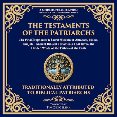 The Testaments of the Patriarchs: The Final Prophecies & Secret Wisdom of Abraham, Moses, and Job – omslag til lydbogen af Tim Zengerink, Various Ancient Writers