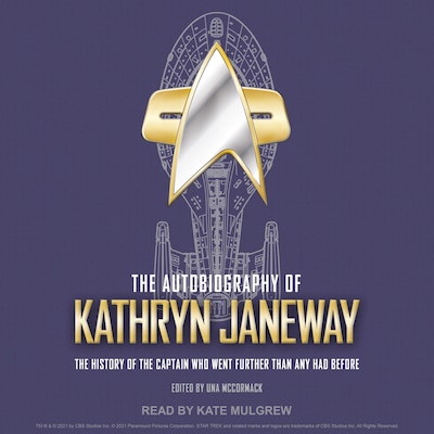 The Autobiography of Kathryn Janeway – omslag til lydbogen af Una McCormack