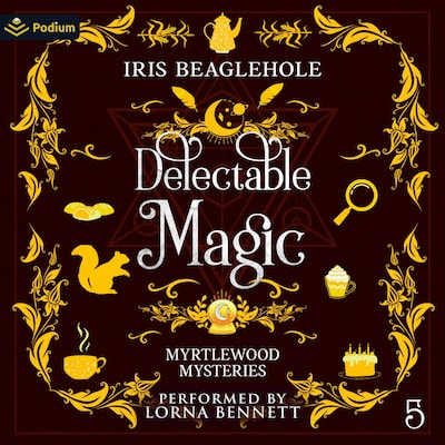 Delectable Magic – omslag til lydbogen af Iris Beaglehole