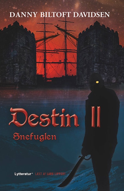 Destin II - Snefuglen – omslag til lydbogen af Danny Biltoft Davidsen