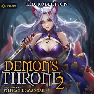 Demon's Throne 2: Demon's Throne, Book 2 – omslag till ljudboken av K.D. Robertson