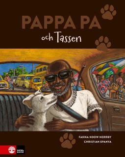 Pappa Pa och Tassen – omslag till ljudboken av Fanna Ndow Norrby