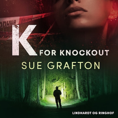 K for knockout – omslag til lydbogen af Sue Grafton