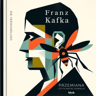 Przemiana – okładka audiobooka, autor Franz Kafka
