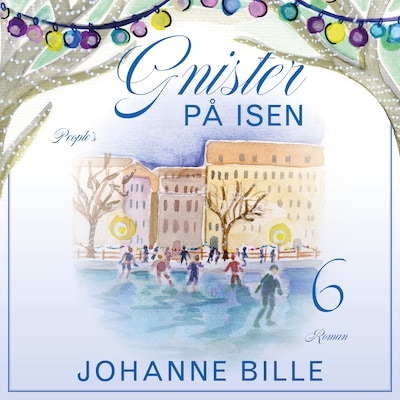 Gnister på isen – omslag til lydbogen af Johanne Bille