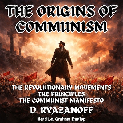 The Origins of Communism – omslag til lydbogen af D Ryazanoff